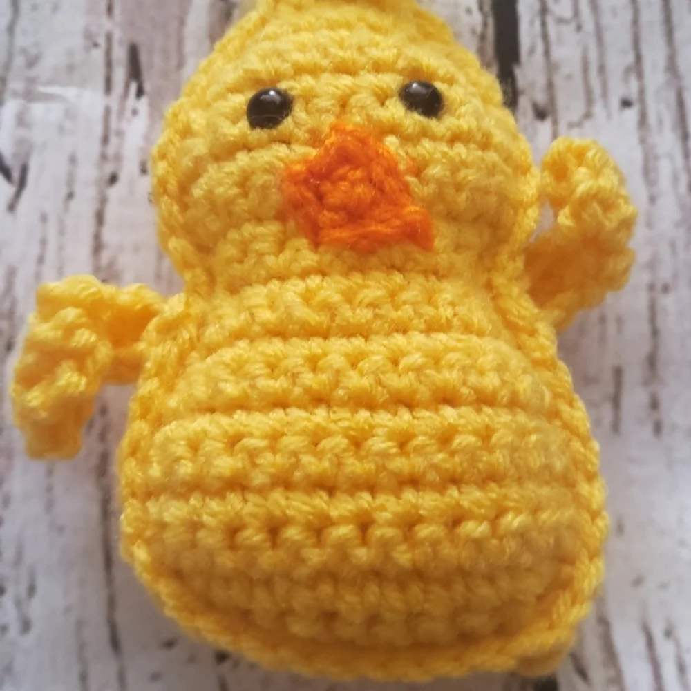 Dark Yellow crochet Easter Peep